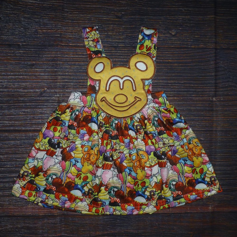 NEW Boutique Mickey Mouse Disneyland Snacks Sleeveless Dress